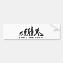 evolution construction worker autosticker