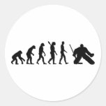 Evolution Goalie Hockey Round Sticker