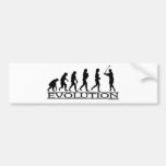 Evolution - Golf- Female Bumper Sticker