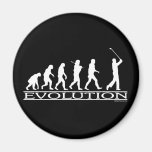 Evolution - Man - Golf Fridge Magnets