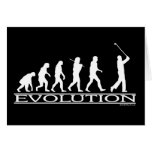 Evolution - Man - Golf Greeting Card