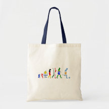 Evolution of Argentinian soccer Argentina futbol Tote Bags