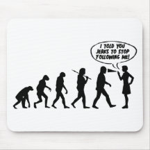 Evolution Of Men & Women Pepper Spray Mousemat