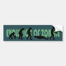 Evolution of Zombie Bumper Sticker