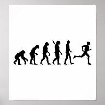 Evolution running marathon print