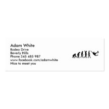 Evolution soccer player side kick business card template