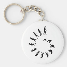 Evolution Spiral Key Chain