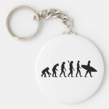 Evolution surfing surf board key chain