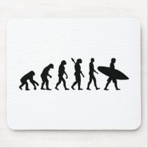 Evolution surfing surf board mouse pads