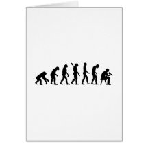 Evolution Tattoo artist Greeting Cards