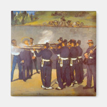 Execution by Edouard Manet Fridge Magnet