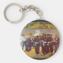 Execution by Edouard Manet Keychain