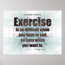 Exercise Poster for Fitness Motivation