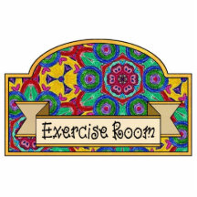 Exercise Room - Decorative Sign Photo Sculpture