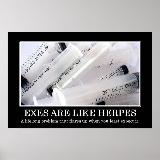 Exes are a lifelong disease you can't cure (L) Posters