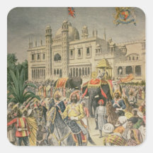 Exhibition of 1900: the Anglo-Indian Pavilion Square Sticker
