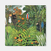 Exotic Landscape   (Paysage Exotique) Refrigerator Magnet