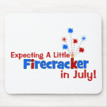 Expecting A Little Firecracker in July Mouse Pad