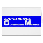 Experience Government Motors Greeting Card