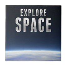 Explore Space Ceramic Tile