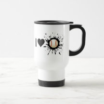 Explosive I Love Baseball Mug