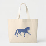 Extended Trot Dressage Horse (blue) Bag