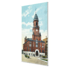 Exterior View of City Hall Canvas Print