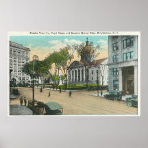 Exterior View of Court House Posters
