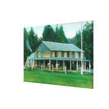 Exterior View of Elk Creek Tavern Stretched Canvas Print