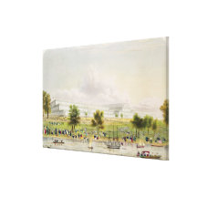 Exterior View of the Great Exhibition of all Natio Gallery Wrapped Canvas