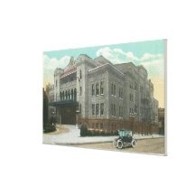 Exterior View of the Kalurah Temple Canvas Print