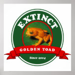 Extinct Golden Toad Poster