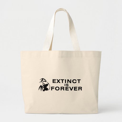 Extinct Is Forever Canvas Bag