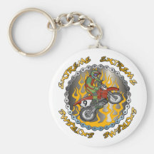 Extreme Dirtbike Key Chain