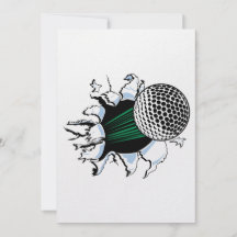 Golf Ball Invitations