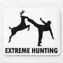 Extreme Hunting Deer Karate Kick Mousepad