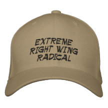 EXTREME RIGHT WING RADICAL EMBROIDERED HATS