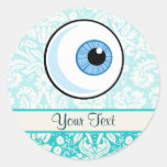 Eye Ball; Cute Round Sticker