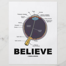 Eye Believe (Anatomical Humour) Custom Flyer