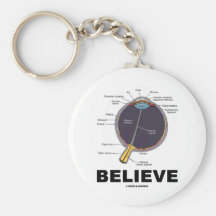 Eye Believe (Anatomical Humour) Keychains