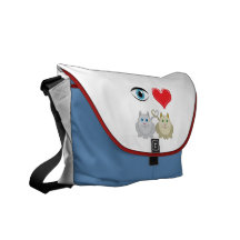 Eye Heart Cats Messenger Bags