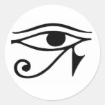 eye of horus round sticker