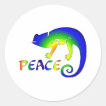 Eye Of Newt Peace Round Stickers