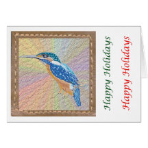 Eye Popping Art -  HappyHoliday BlueJay Cards