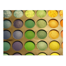 Eye shadow post cards