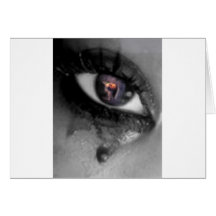 eye with 911 explosion in it cards