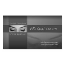 Eyelash extensions business card business cards