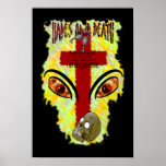 Eyes Like Blazing Fire - Revelation 1:14-18 Posters