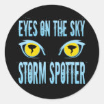 EYES ON THE SKY STORM SPOTTER ROUND STICKERS