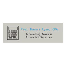 F002 BIZ bkmrk - Calculator design Business Card Template